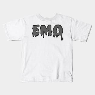 Grey EMO Kids T-Shirt